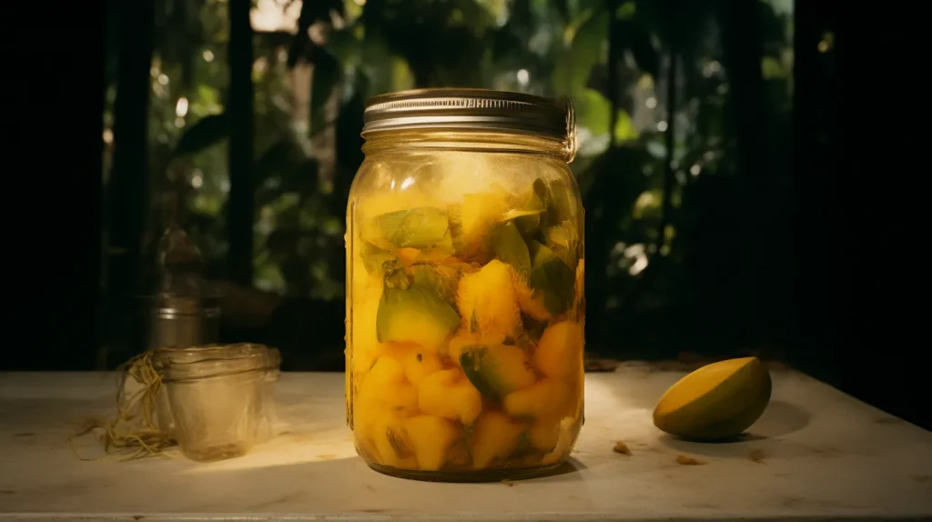 La ricetta della grappa di mango: una delizia tropicale conservata in un barattolo
