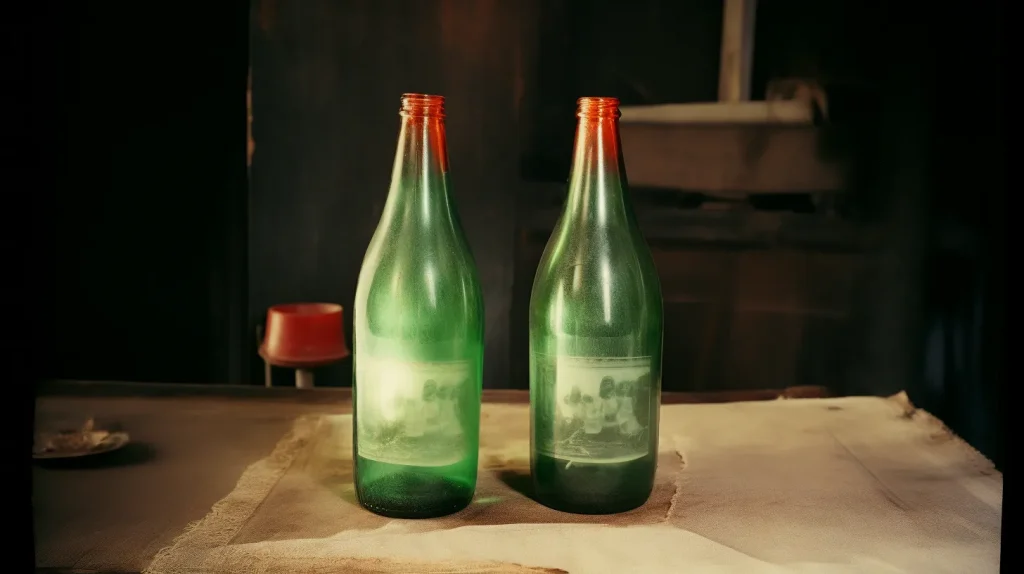  Le bottiglie verdi, icone inconfondibili del mondo della birra, ci conducono verso un passato lontano,